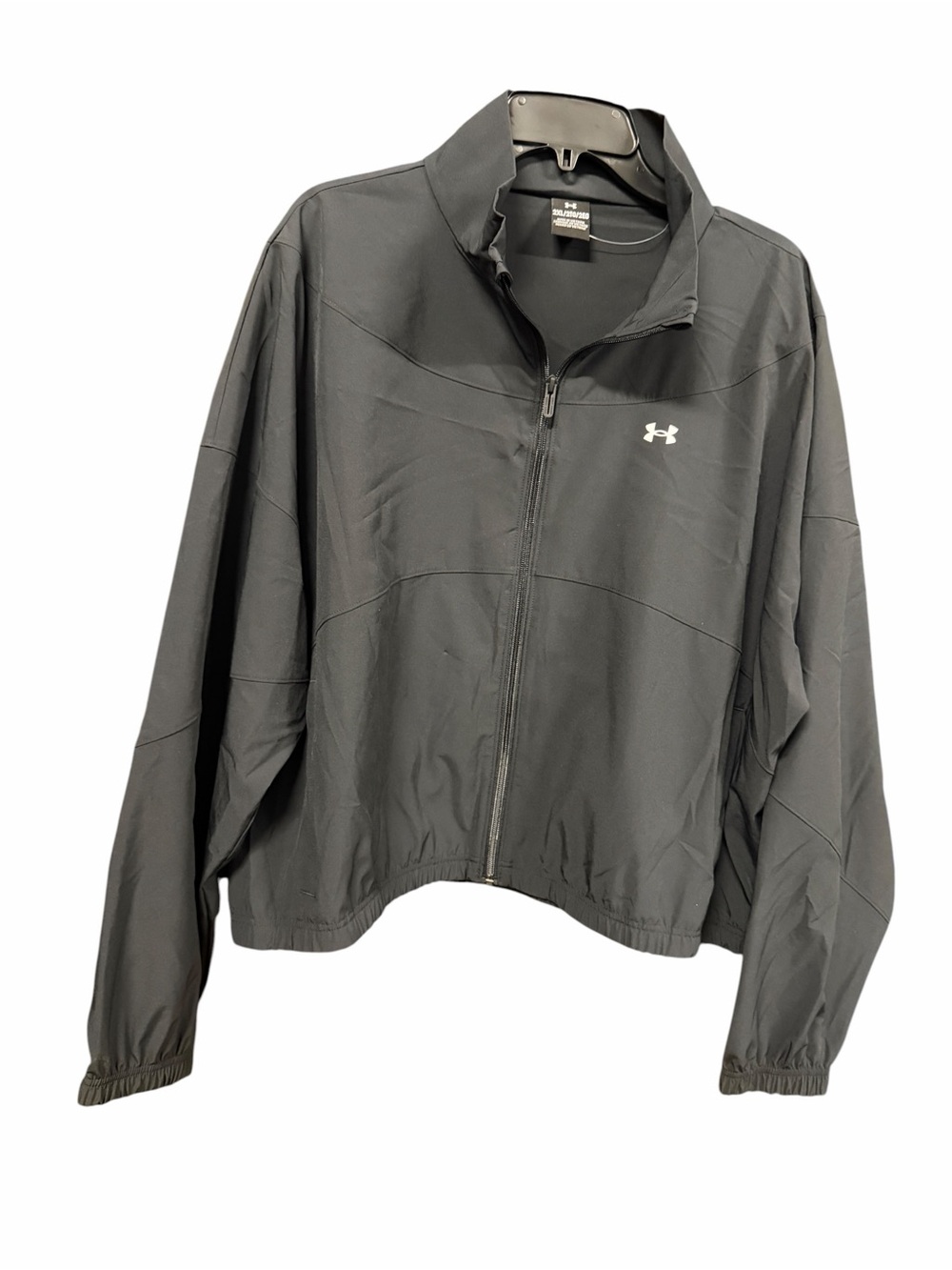 Under Armour Women’s 2XL Black Full Zip Woven Activewear Jacket with Pockets